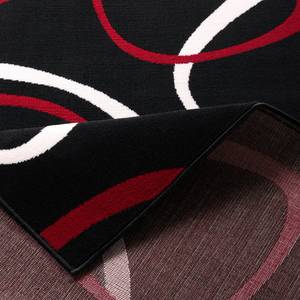 Teppich Loop Schwarz / Rot - 80 x 300 cm