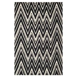 Tapis Luca Noir / Crème - 152 x 243 cm - 160 x 230 cm