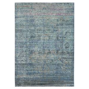 Tapijt Lulu Vintage kunstvezel - fuchsiakleurig - Lila/kaki - 160 x 230 cm