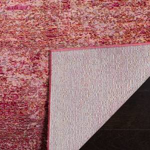 Tapis Lulu Vintage Fibres synthétiques - Fuchsia - Rouge / Caramel - 160 x 230 cm