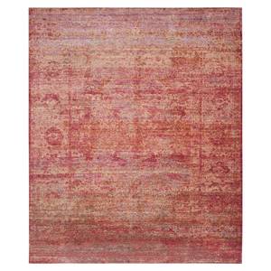 Tapijt Lulu Vintage kunstvezel - fuchsiakleurig - Rood / Caramelkleurig - 160 x 230 cm