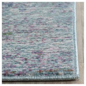 Tapis Lulu Vintage Fibres synthétiques - Fuchsia - Turquoise / Rose - 62 x 240 cm