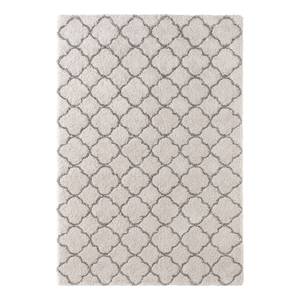 Tapis épais Luna Fibres synthétiques - Crème / Anthracite - 160 x 230 cm