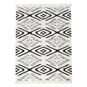 Tapis Lyon Noir / Blanc / Marron clair - 120 x 180 cm