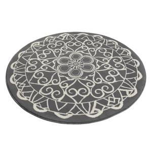 Tapis Mandala Fibres synthétiques - Gris