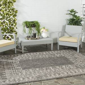 Tapis Marea Fibres synthétiques - Noir / Blanc - 60 x 109 cm