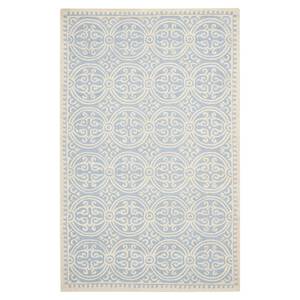 Tappeto Marina Blu chiaro/Avorio Misure: - Blu pastello - 152 x 243 cm