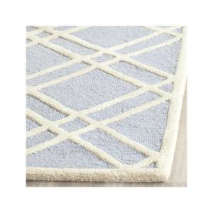 Tapis Mati tufté à la main Laine - Bleu clair mat - 160 x 230 cm