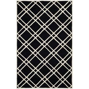 Tapis Mati tufté à la main Laine - Noir - 160 x 230 cm