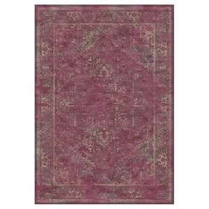 Tapis Maxime Vintage Fibres synthétiques - Rouge Bordeaux - 100 x 140 cm