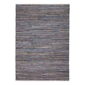 Tapis Meru (tissé à la main) Tissu - Bleu / Jaune