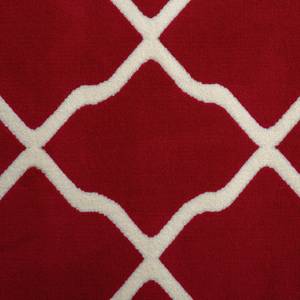 Teppich Mesh Kunstfaser - Rot / Beige - 160 x 230 cm