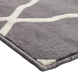 Tapis Mesh Fibres synthétiques - Gris / Beige - 140 x 200 cm