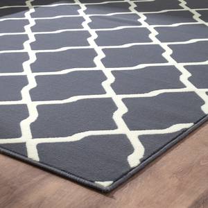 Tapis Mesh Fibres synthétiques - Gris / Beige - 160 x 230 cm