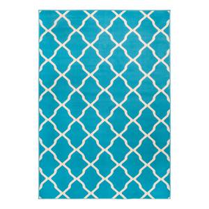 Tapijt Mesh kunstvezels - Turquoise/beige - 160x230cm