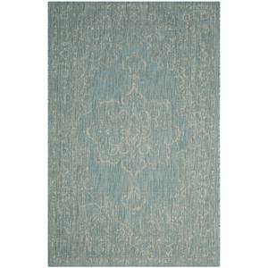 Tapis Mirabelle Fibres synthétiques - Vert menthe / Blanc crème - 200 x 300 cm