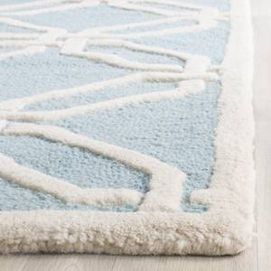 Teppich Mollie Wolle - Hellblau - 160 x 230 cm
