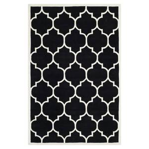 Tappeto Morton Nero/Color crema - 153 x 244 cm - 160 x 230 cm