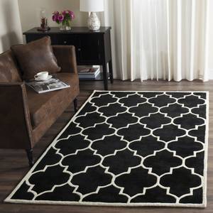 Tapis Morton Noir / Crème - 153 x 244 cm - 160 x 230 cm