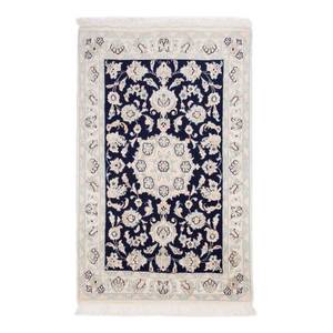 Tapis Naîn Scherkat Bleu roi Pure laine vierge