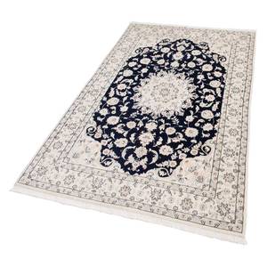 Tapis Naîn Scherkat Bleu roi Pure laine vierge 170 cm x 240