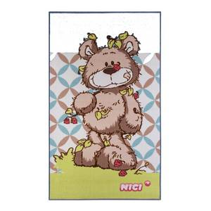 Tappeto Nici Classic Bear I Verde / Blu - 100 x 150 cm