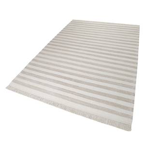 Teppich Noble Stripes (handgewebt) Mischgewebe - Creme / Beige - 160 x 230 cm