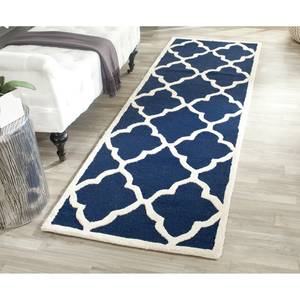 Teppich Noelle handgetuftet Wolle - Marineblau - 160 x 230 cm