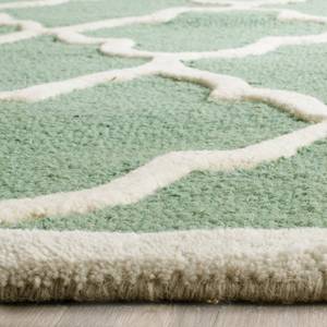 Teppich Noelle handgetuftet Wolle - Mintgrün - 90 x 150 cm