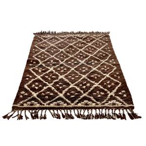 Tapis Nomadic Design Laine / Marron - 140 cm x 200 cm