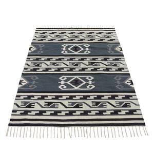 Tapis en laine Nyker Tissu mélangé - Noir