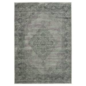 Tapis Olivia Fibres synthétiques - Gris / Baies - 243 x 182 cm