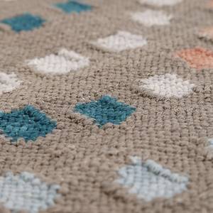 Teppich Opus handgewebt Baumwolle - Sand / Mehrfarbig - Ø 100 cm