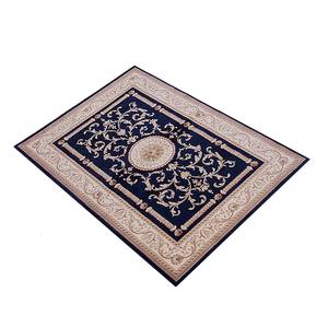 Tapis oriental tissé Bleu - Fibre speciale synthétique fine - 133 cm x 195 cm