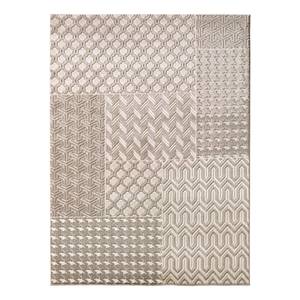 Teppich Patchwork Taupe - 160 x 230 cm
