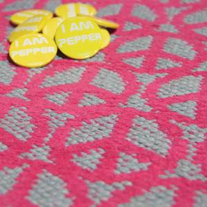 Teppich Peace Pink - Textil - 120 x 170 cm