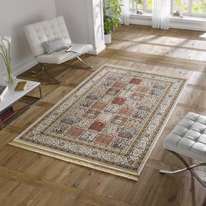 Tapis Precious Fibres synthétiques - Crème / Rouge - 120 x 170 cm