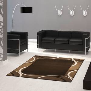 Tappeto Prime Pile Circular Marrone - 60 x 110 cm