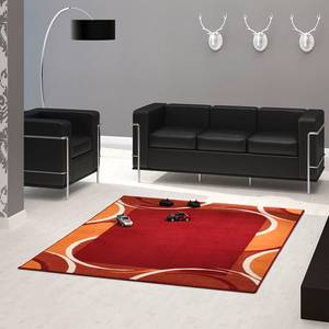 Tapis Prime Pile Circular Rouge - 60 x 110 cm