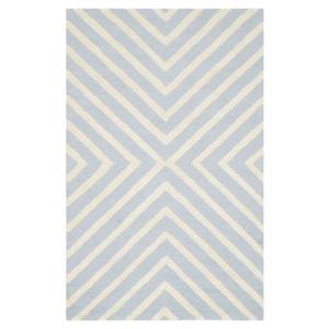 Tapis Prita Laine - Bleu clair / Blanc - 90 x 150 cm