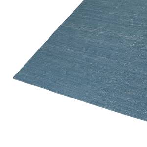 Tapis Rainbow Kelim Coton - Bleu pétrole - 130 x 190 cm