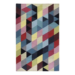 Tapijt Rainbow Triangle Kelim handgeweven - katoen - meerdere kleuren - 80x150cm
