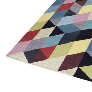 Teppich Rainbow Triangle Kelim Baumwollstoff - Mehrfarbig - 160 x 230 cm