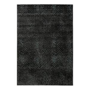 Tapis Relief Fibres synthétiques - Anthracite / Turquoise - 133 x 200 cm