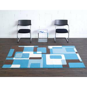 Teppich Retro Hellblau - 80 x 150 cm