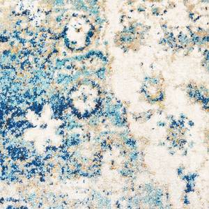 Tapijt Sabile kunstvezel - blauw/beige - 200 x 285 cm