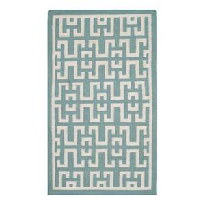 Tapis Safi Turquoise / Beige - 90 x 150 cm