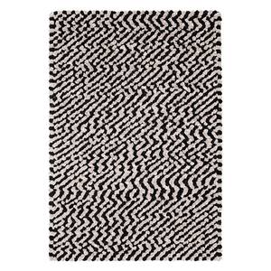 Teppich Sethos Kunstfaser - Schwarz / Weiß - 160 x 230 cm