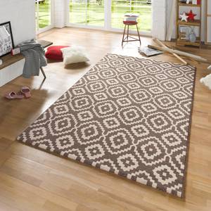 Tapis Skandi I Fibres synthétiques - Marron - Marron - 80 x 150 cm