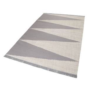 Teppich Smart Triangle (handgewebt) Mischgewebe - Grau / Creme - 130 x 190 cm
